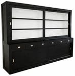 Buffetkast design zwart Hasselt 300cm, Ophalen of Verzenden, Nieuw