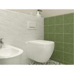 Wandtegel Gazzini Harmony Cotton Handvorm Wit Glans 7,5x30, Nieuw, 20 tot 40 cm, 10 m² of meer, Wandtegels