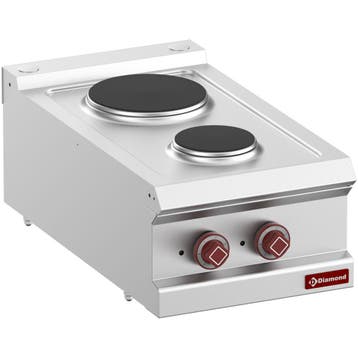 Diamond Fornuis | OPTIMA 700 | Elektrisch | 2 Kookpunten Ø15, Ophalen of Verzenden, Nieuw in verpakking