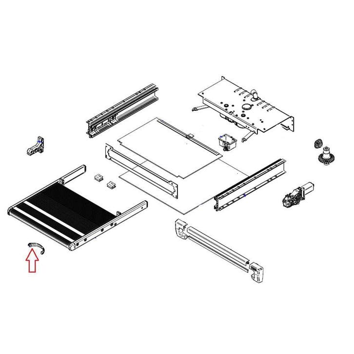 Thule Slide-Out Safety Hook Footboard SO, Caravans en Kamperen, Camper-accessoires, Nieuw, Ophalen of Verzenden