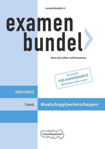 Examenbundel / havo Maatschappijwetenschappen 2021/2022, Boeken, Verzenden, Zo goed als nieuw