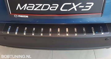 Carbon rvs bumperbescherming Mazda Cx-3 2015-2022, Auto-onderdelen, Carrosserie en Plaatwerk, Ophalen of Verzenden, Nieuw