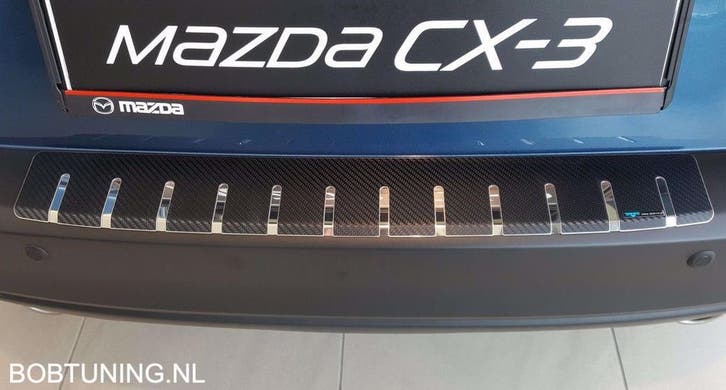 Carbon rvs bumperbescherming Mazda Cx-3 2015-2022, Auto-onderdelen, Carrosserie en Plaatwerk, Ophalen of Verzenden