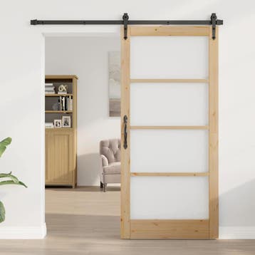 vidaXL Binnendeur ORKDAL Bruin 93 x 202 cm, Doe-het-zelf en Verbouw, Deuren en Horren, Verzenden, Nieuw