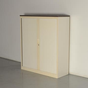 Officenow roldeurkast, wit, 138 x 120 cm, incl. 3 legborden,, Huis en Inrichting, Ophalen of Verzenden, Nieuw