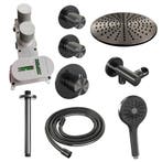 Brauer Gunmetal Carving Thermostatische Regendoucheset, Ophalen of Verzenden, Nieuw