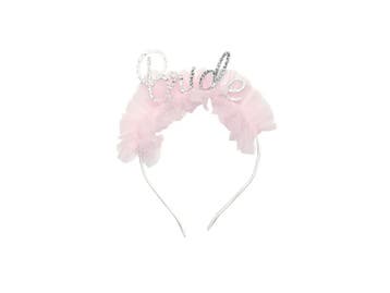 Bruids hoofdband met ruche roze rand, Kleding | Dames, Ophalen of Verzenden, Nieuw