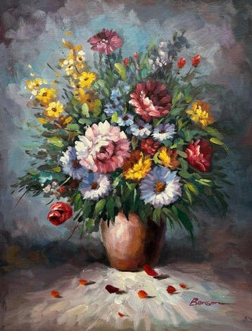 Benson (XX) - Jarrón de Flores