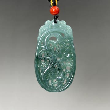 Gecertificeerde jadeiet (A-jade) Natuurlijke jadehanger -