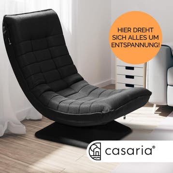 Relax Lounger Aberdeen Stof Zwart (Ligbed - Lounge), Verzenden, Nieuw
