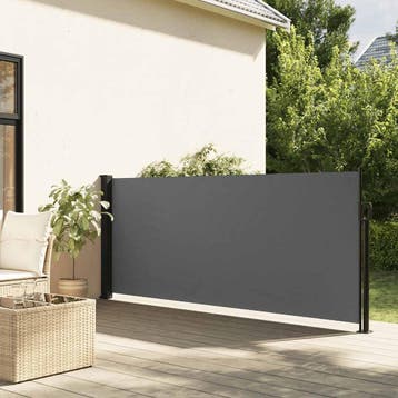 vidaXL Uitschuifbaar zijluifel antraciet 120x500 cm, Verzenden, Nieuw
