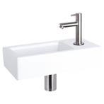 Fonteinset Differnz Ravo Keramiek 38.5x18.5x9 cm Wit Met, Ophalen of Verzenden, Nieuw, Overige typen
