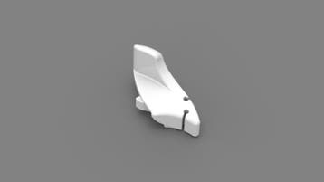 Fiamma Eindkap Lead Rail Polar White Links 2015 F65L, Ophalen of Verzenden, Nieuw, Fiamma