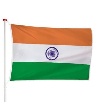 Indiase Vlag 40x60cm, Verzenden, Nieuw
