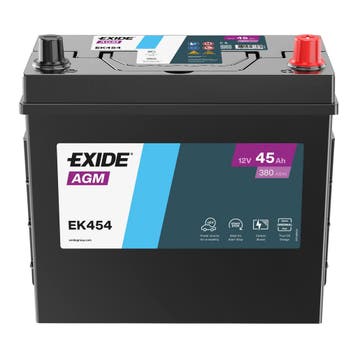 Exide AGM accu | EK454 | 12V 45Ah, Ophalen of Verzenden, Nieuw