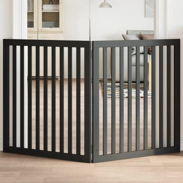 vidaXL Hondenhek inklapbaar 2 panelen 160 cm populierenhout, Dieren en Toebehoren, Honden-accessoires, Verzenden, Nieuw