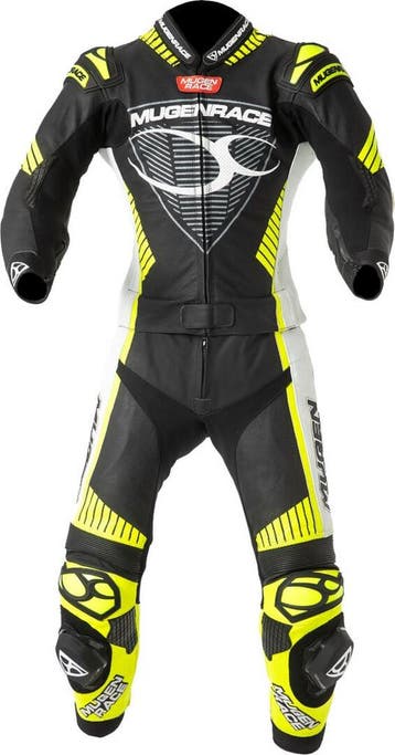MUGENRACE Impegnato-D Dames Zwart Wit Neon Geel Geperforeerd, Motoren, Kleding | Motorkleding, Nieuw met kaartje, MUGENRACE, Dames