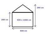 Premium Partytent PVC 5x10x2 mtr in Wit-Grijs (5x10 meter), Verzenden, Nieuw, 2 meter of meer, Partytent