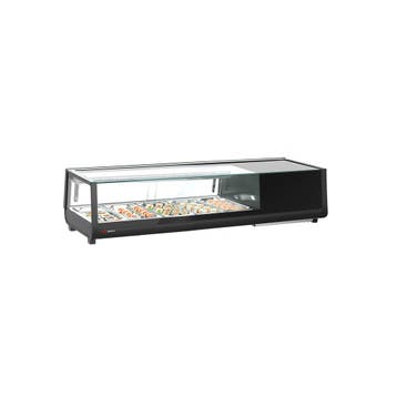 GGM Gastro | Sushivitrine met LED-verlichting - 1352x420mm -, Verzenden, Nieuw in verpakking