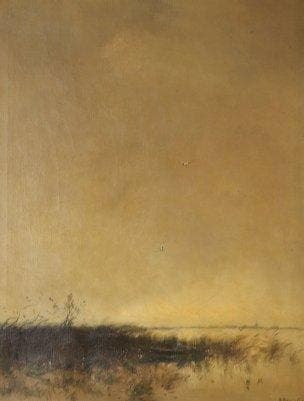 Barend Brouwer (1872-1936) - Ondergaande zon