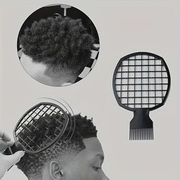 Afro Twist Haar Kam - Duurzame Grid Mesh Styling Tool voor K, Verzenden
