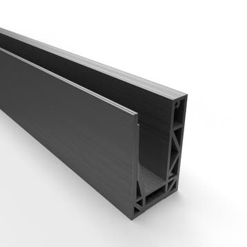 Celest balustrade vloerprofiel-4000 mm-RVS Look, Ophalen of Verzenden, Nieuw