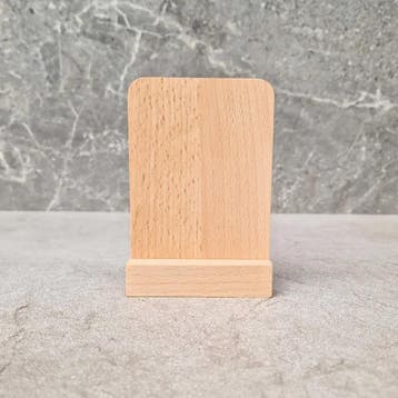 HOCHO Beuken standaard met A7 bord 105 x 85 mm zonder opdruk, Ophalen of Verzenden, Nieuw