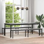 vidaXL Bank Grijs Sonoma 200 x 35 x 45 cm Bewerkt hout, Verzenden, Nieuw, Hout