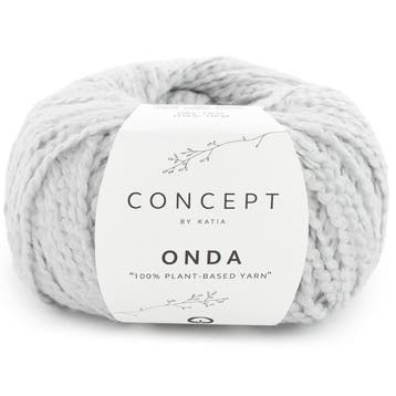 Katia Concept Onda - 85 Lichtgrijs - Katoen met Bouclé-eff, Ophalen of Verzenden, Nieuw