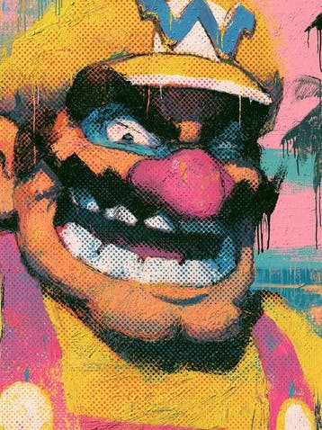 ROW - Wario Beach — Fine Art Print 1/1 Signé — 40×60cm, Nieuw