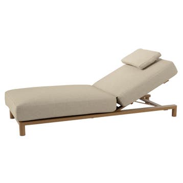 Madeira ligbed met hoofdondersteuning amber 4 Seasons, Ophalen of Verzenden, Nieuw, Aluminium