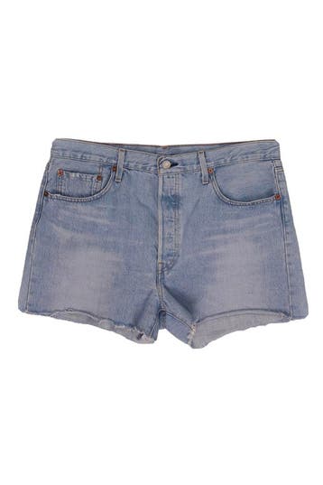 Levis Korte broek in maat 30 Blauw, Levi's, Verzenden, Zo goed als nieuw, Blauw