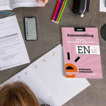 ExamenOverzicht - Samenvatting Engels HAVO - ExamenOverzicht, Boeken, Verzenden, Gelezen, ExamenOverzicht