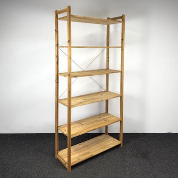 Open Houten Stellingkast - 218 x 103,5 x 40 cm, Huis en Inrichting, Ophalen of Verzenden, Gebruikt