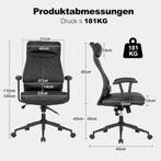 Ergonomische Bureaustoel -  Office Chair - Gamestoel - Volwa, Verzenden, Zo goed als nieuw
