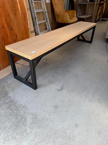 Monopoly eetkamerbank, kleur blonde oak, Huis en Inrichting, Nieuw