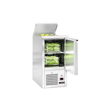 GGM Gastro | Saladette ECO - 450mm - 1 deur - met RVS deksel, Verzenden, Nieuw in verpakking