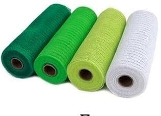 Decomesh metallic set groentinten met wit 26 cm rol 9 meter, Ophalen of Verzenden, Nieuw