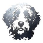 Wanddecoratie metaal van hondenras labradoodle, Verzenden, Nieuw