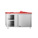 GGM Gastro | Gesloten RVS werktafel PREMIUM - 1400x800mm - |, Verzenden, Nieuw in verpakking, Meubilair