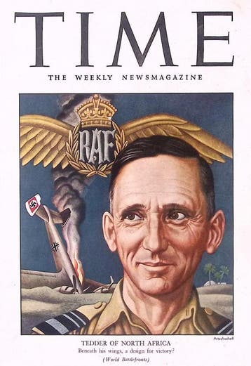 Cover Time Magazine1942 met Arthur Tedder (lijst optie), Verzamelen, Verzenden