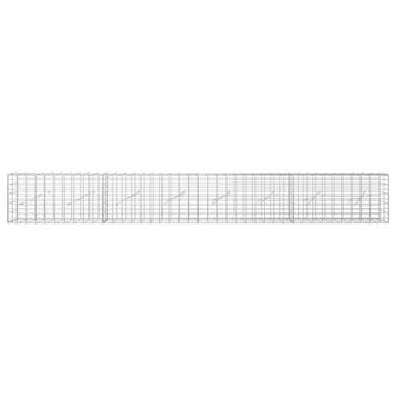 vidaXL Gabion met 5 mm Draad en 5x10 cm Gaas 400x10x50 cm, Verzenden, Nieuw, IJzer