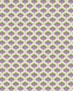 Viscose Poplin Abstract Groen/Paars, Hobby en Vrije tijd, Stoffen en Lappen, Nieuw, Groen