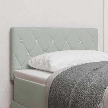 vidaXL Hoofdbord Lichtgrijs 80 cm Fluweel, Verzenden, Nieuw, Stof