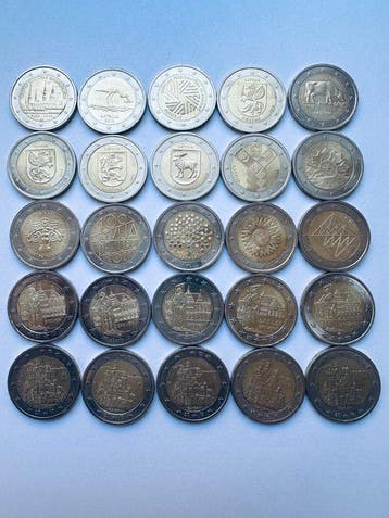 Letland, Duitsland. 2010/2024 (25 coins) (Zonder