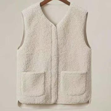 Heren Vest Lamswol Fleece - Warm & Stijlvol voor Herfst/Wint, Verzenden, Nieuw