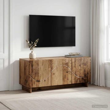 vidaXL tv-meubel 90 x 34,5 x 40 cm Oud hout Bewerkt hout, Verzenden, Nieuw, 50 tot 100 cm, Minder dan 100 cm