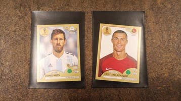 2018 Panini World Cup Stickers Lionel Messi, Cristiano, Nieuw