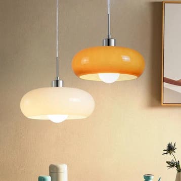 Nordic Retro Glazen Hanglamp – Plafondlamp voor Interieur, Verzenden, Nieuw