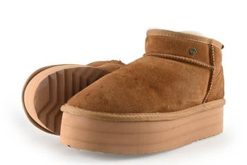 Warmbat Boots in maat 41 Cognac, Kleding | Dames, Schoenen, Overige kleuren, Verzenden, Overige typen, Zo goed als nieuw